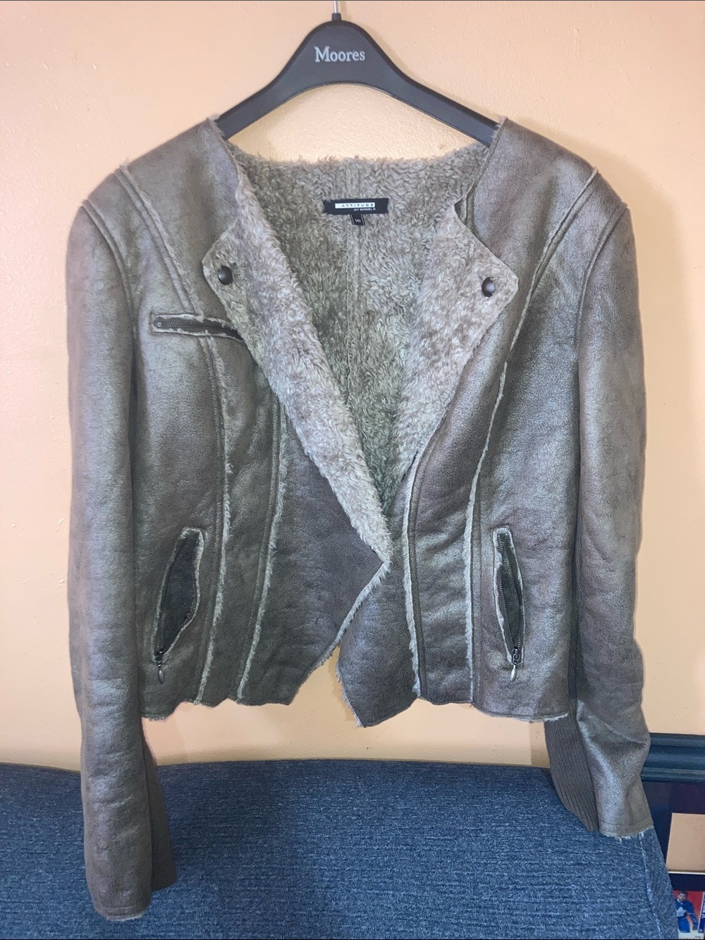 Attitude by Jay Manuel Taupe Jacket